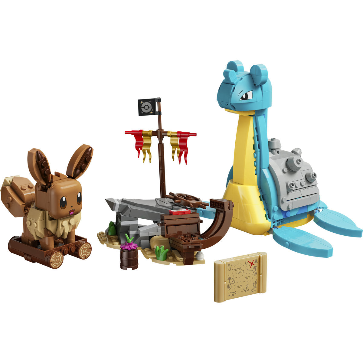 LEGO Pokémon SMART Play Eevee and Lapras's Treasure Hunt Building Set 72162