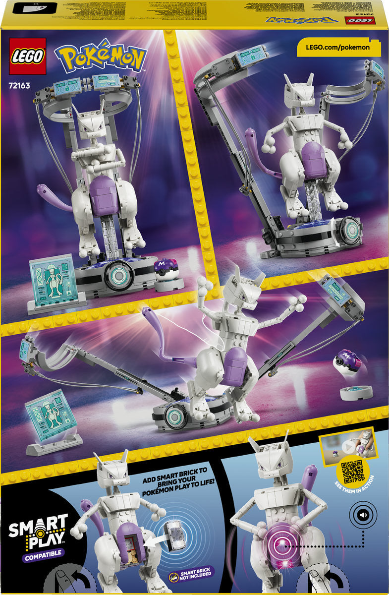 LEGO Pokémon SMART Play Mewtwo's Lab Break Building Set 72163