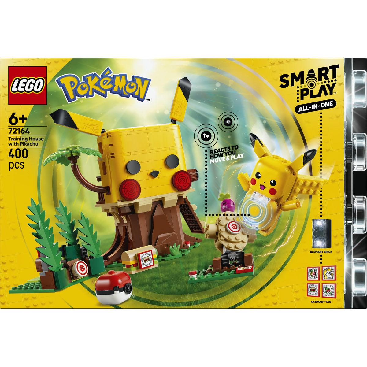 LEGO Pokémon SMART Play Training House with Pikachu Building Set 72164