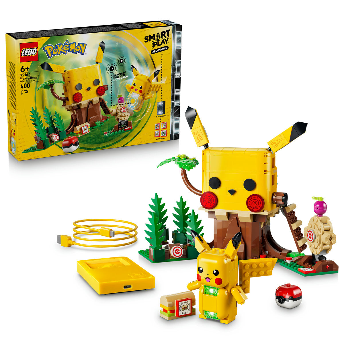 LEGO Pokémon SMART Play Training House with Pikachu Building Set 72164