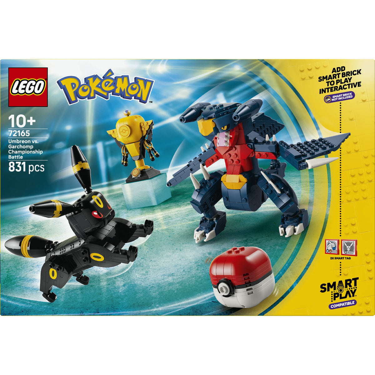 LEGO Pokémon SMART Play Umbreon vs. Garchomp Championship Battle Building Set 72165