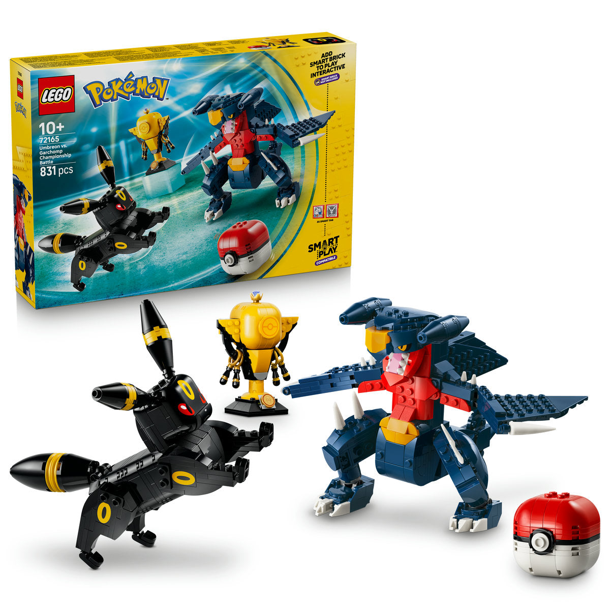 LEGO Pokémon SMART Play Umbreon vs. Garchomp Championship Battle Building Set 72165