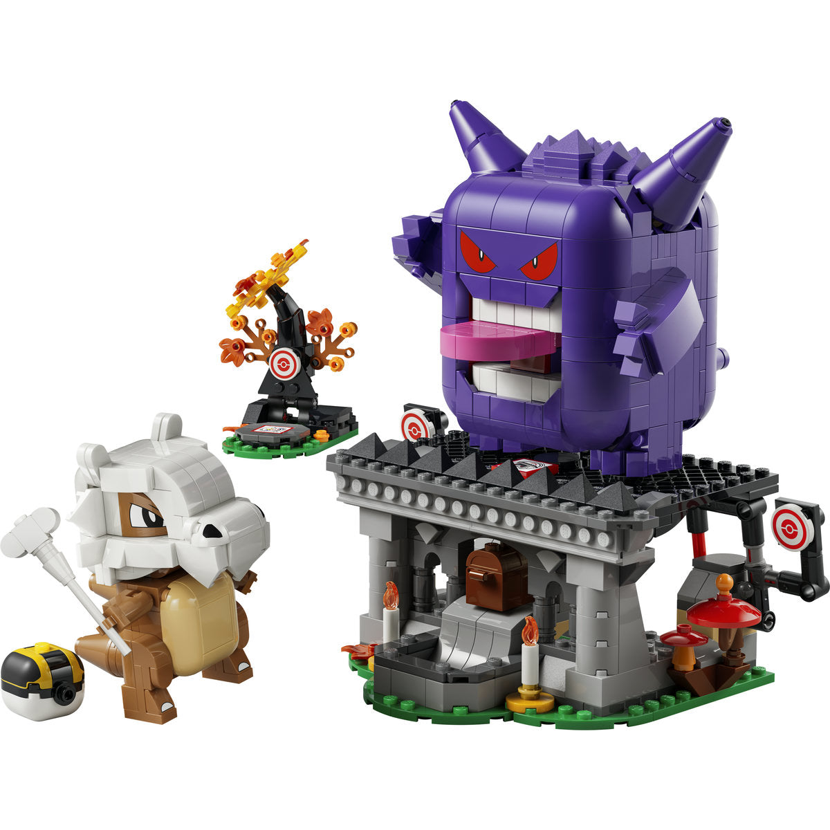 LEGO Pokémon SMART Play Cubone and Gengar's Spooky Showdown Building Set 72166