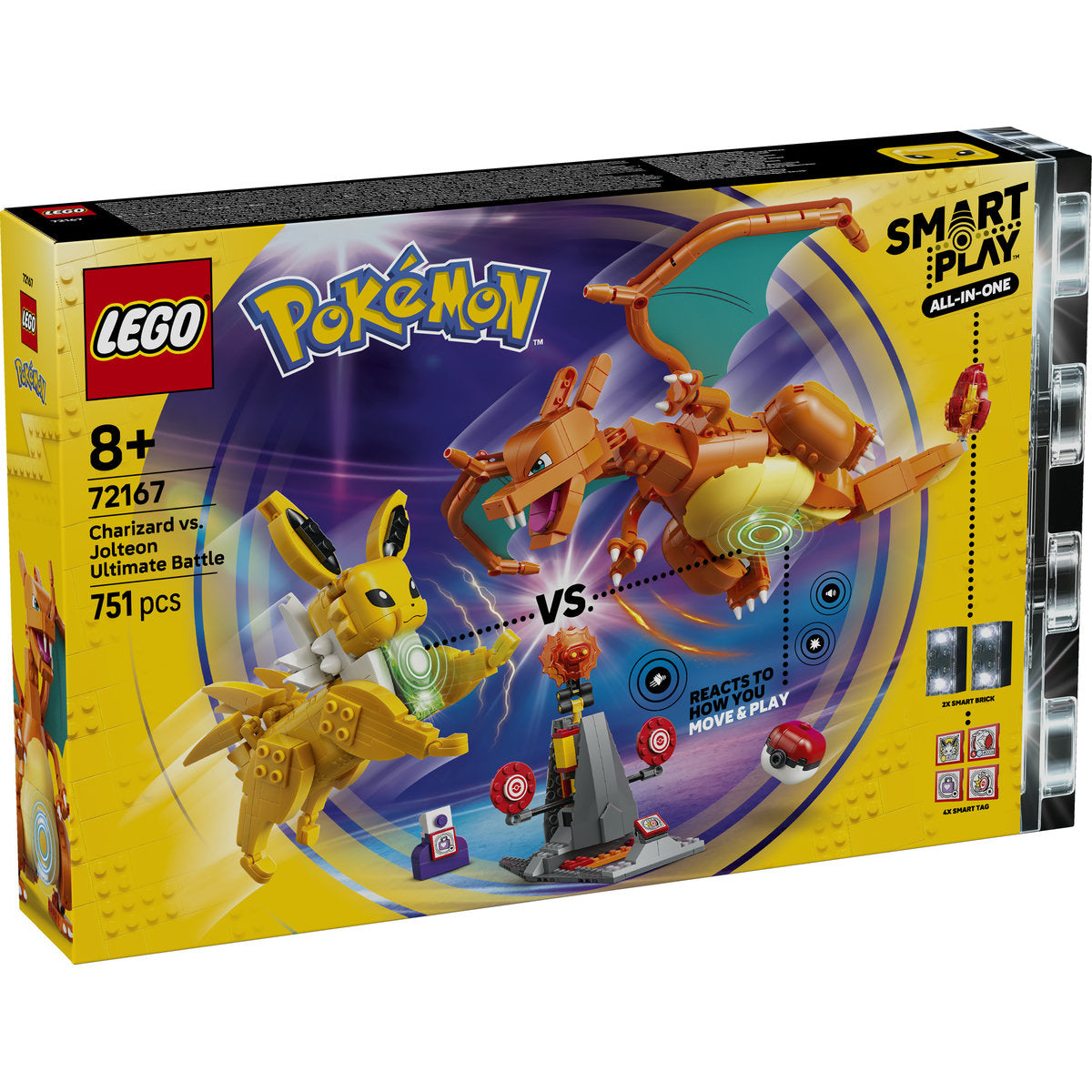 LEGO Pokémon SMART Play Charizard vs. Jolteon Ultimate Battle Building Set 72167