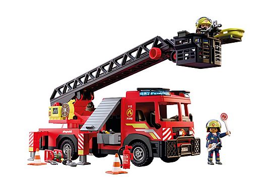PLAYMOBIL 72192 Fire Ladder Truck Playset