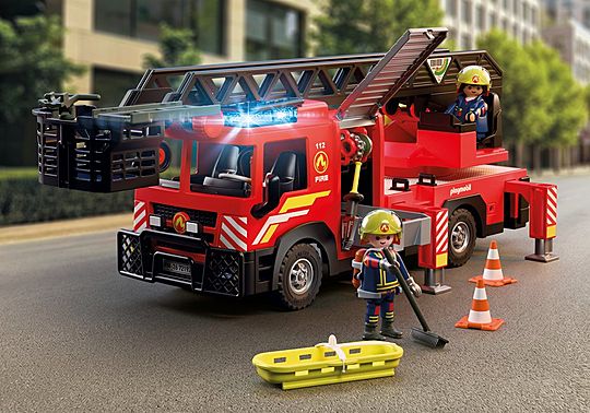 PLAYMOBIL 72192 Fire Ladder Truck Playset