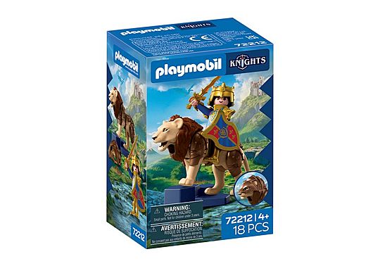 PLAYMOBIL 72212 Lion with Golden Knight Figure Set