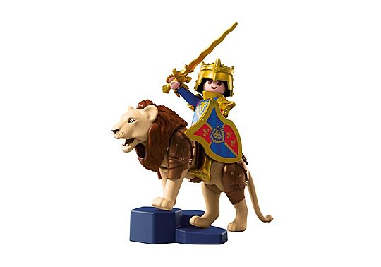 PLAYMOBIL 72212 Lion with Golden Knight Figure Set