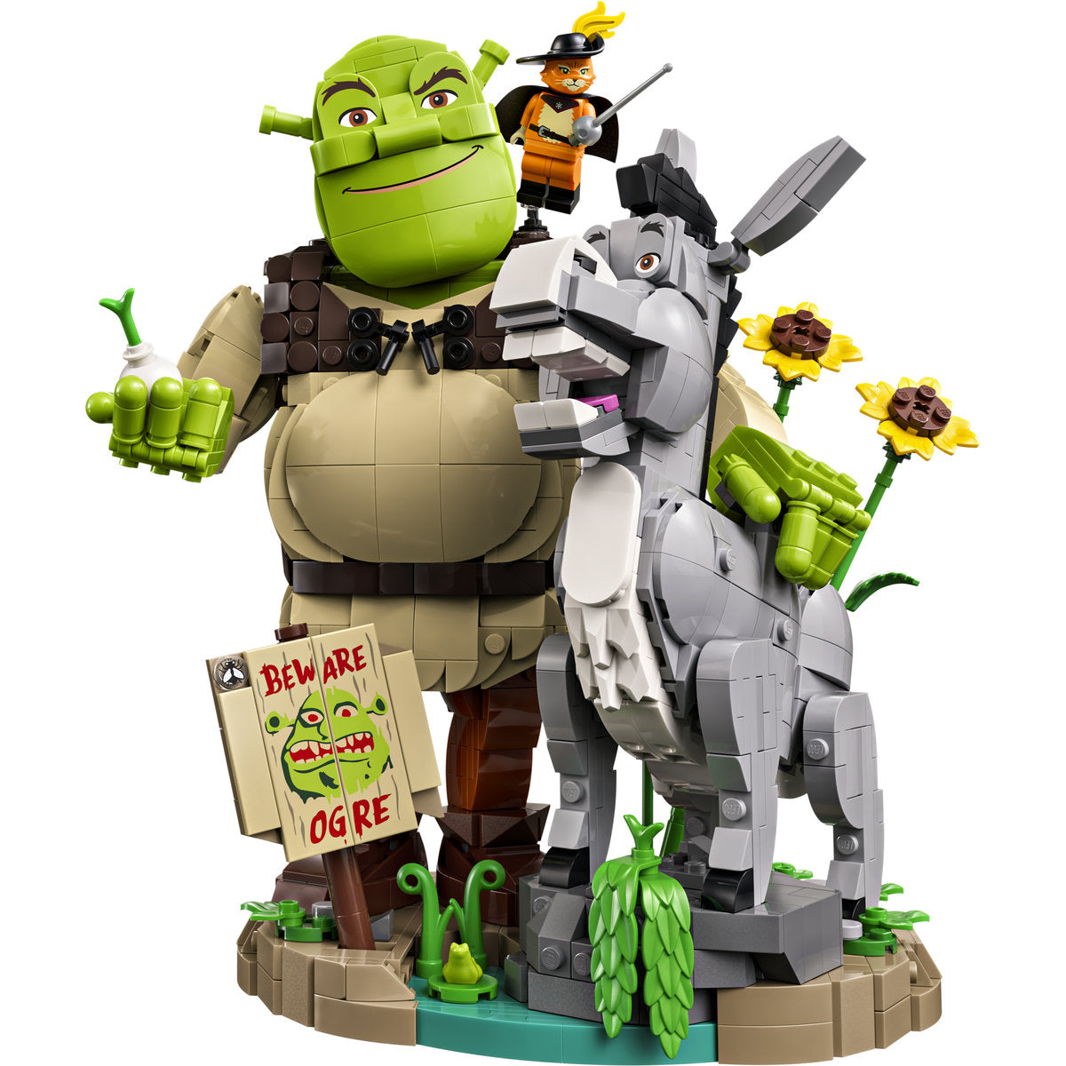 LEGO Shrek Shrek, Donkey & Puss in Boots Building Set 72423