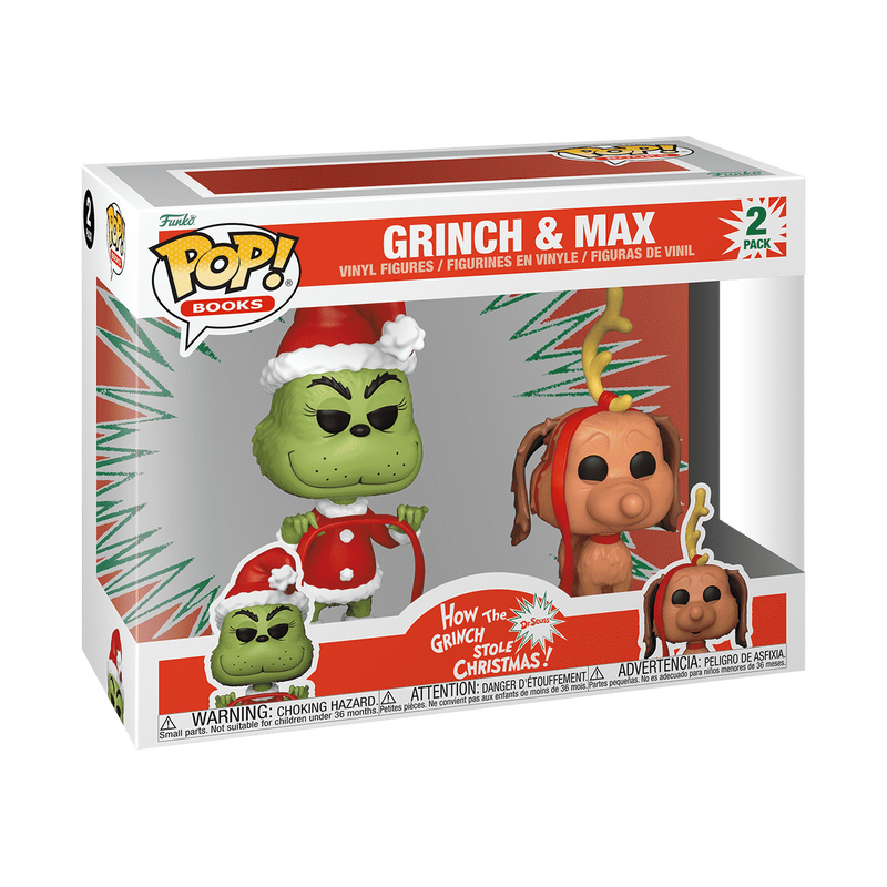 Funko POP! Books: How the Grinch Stole Chirstmas - Grinch With Max