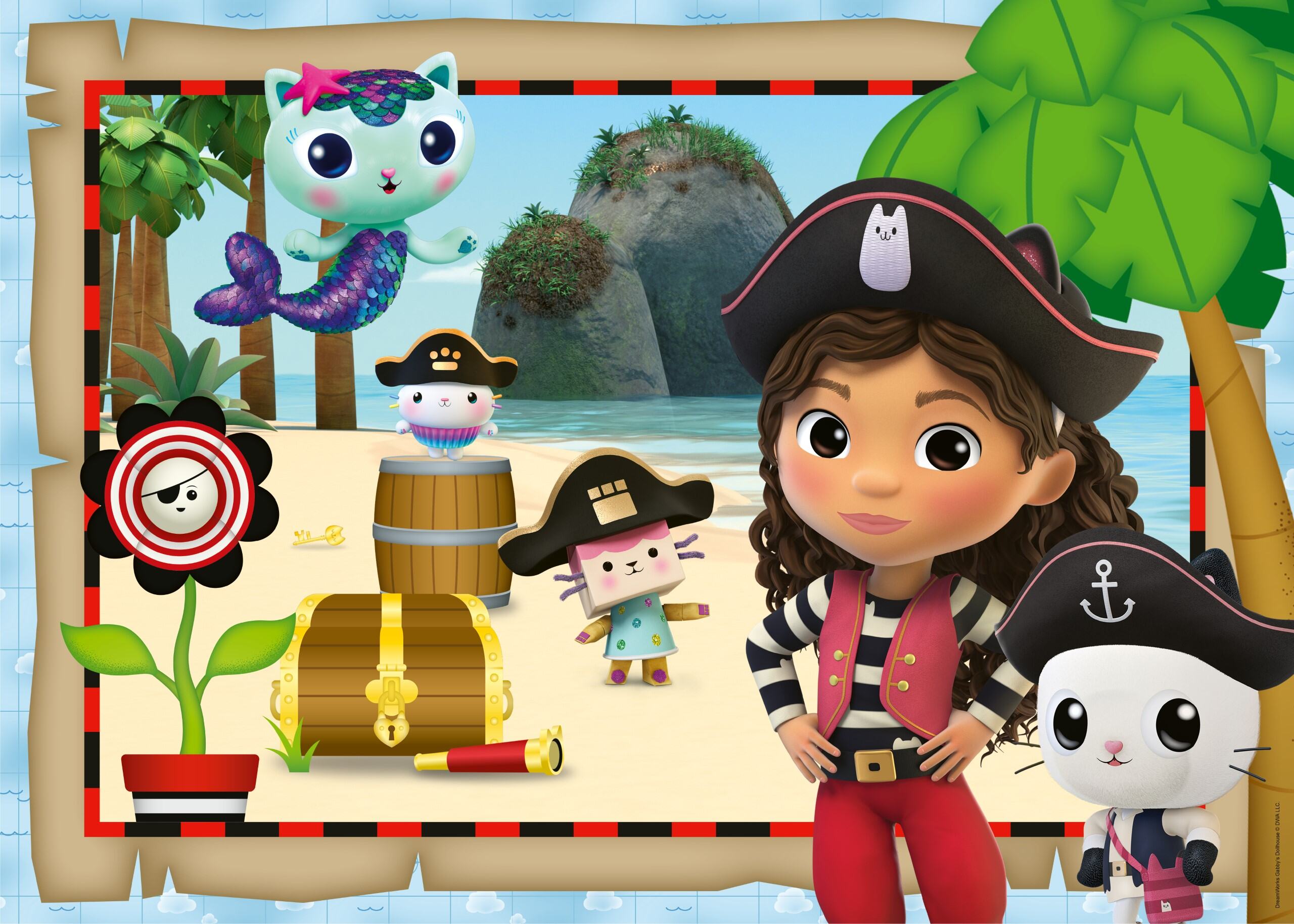 Gabby's Dollhouse Giant Floor Puzzle, 24pc