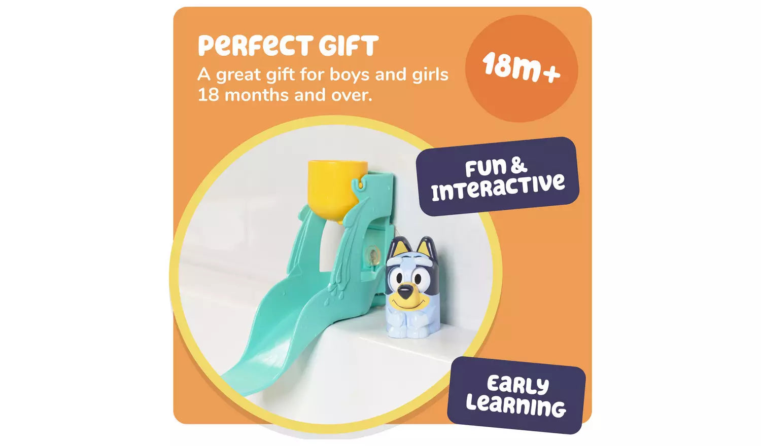 Bluey's Water Slide Bath Toy