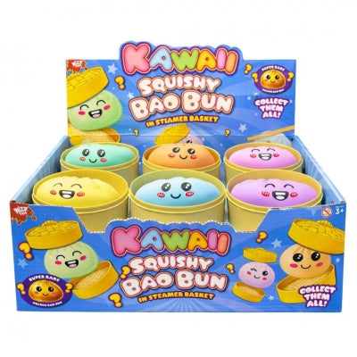 Kawaii Pastel Squishy Bao Bun with Rare Gold Dumpling 8.5cm Asst