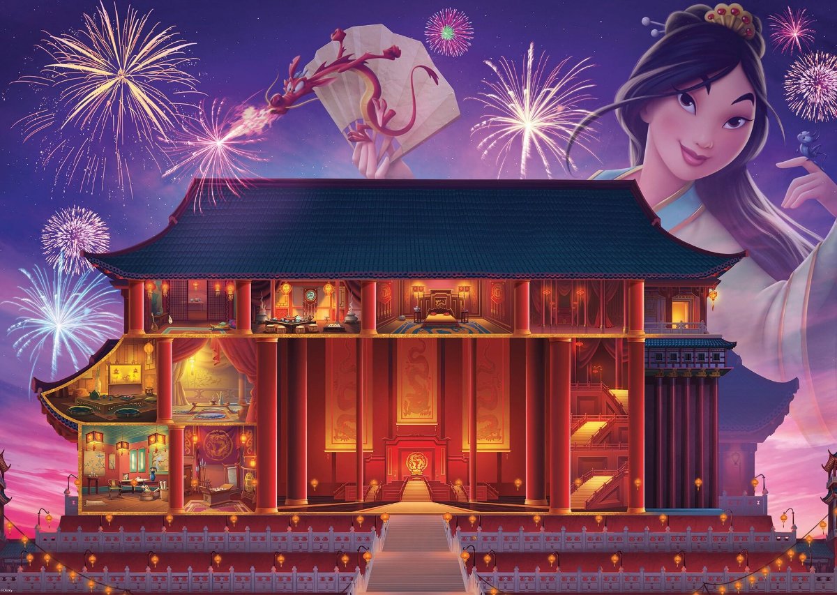 Ravensburger Disney Mulan Castle 1000 Piece Jigsaw Puzzle