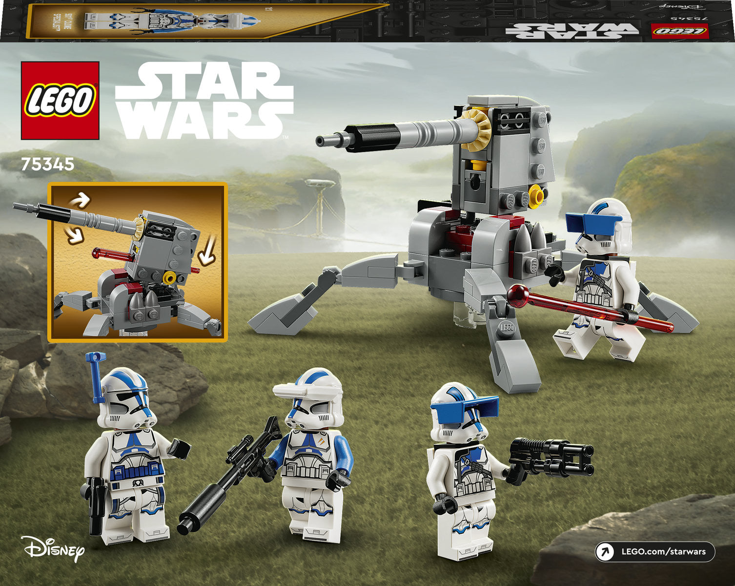 LEGO Star Wars 501st Clone Trooper Battle Pack 75345