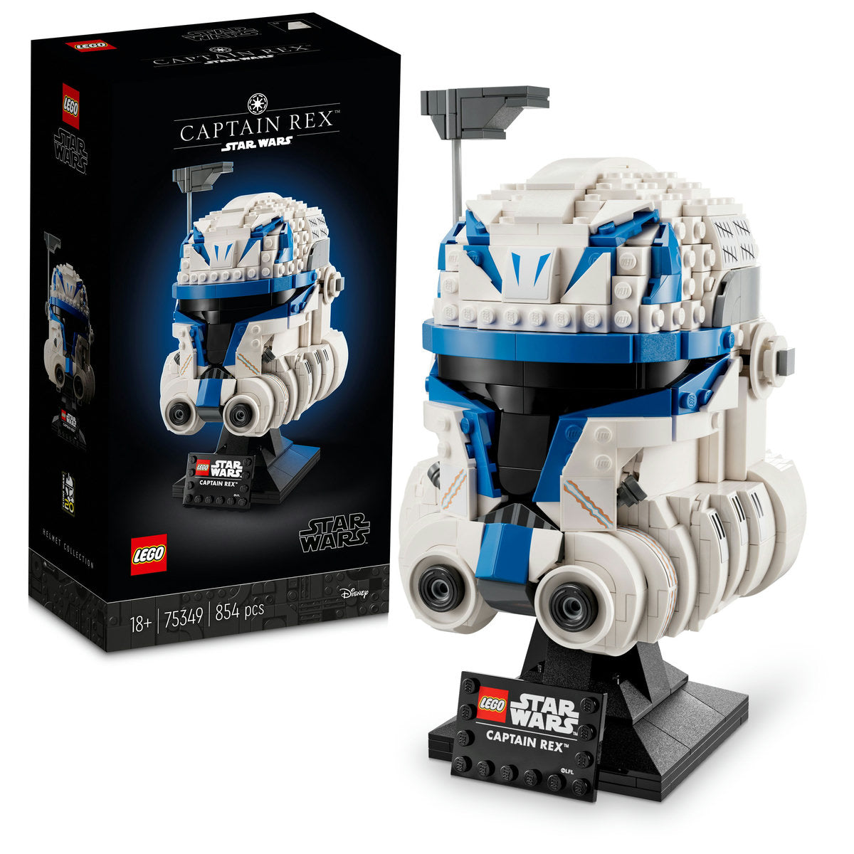 LEGO Star Wars Captain Rex Helmet Set for Adults 75349 - Moons Toystore