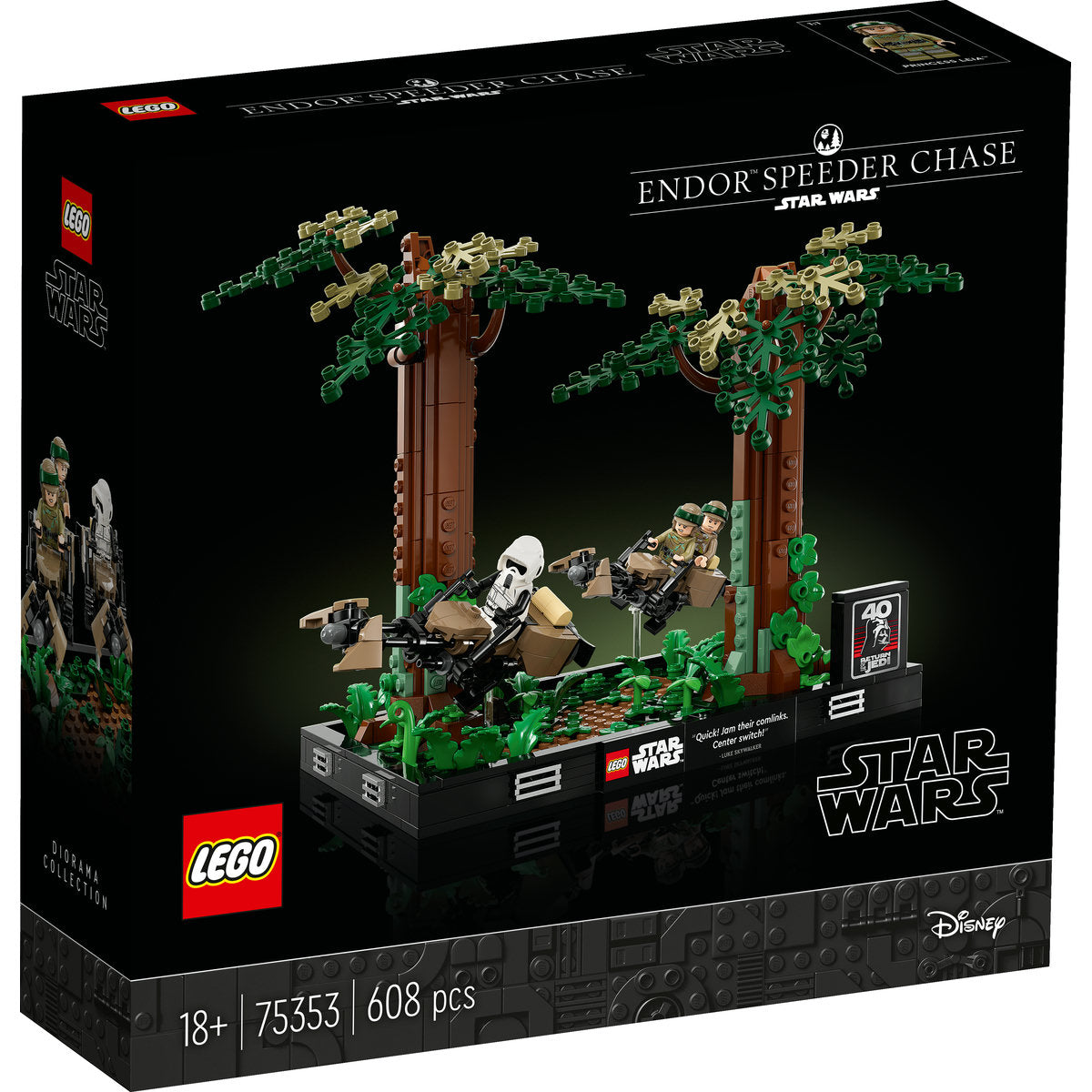 LEGO Star Wars Endor Speeder Chase Diorama Set 75353
