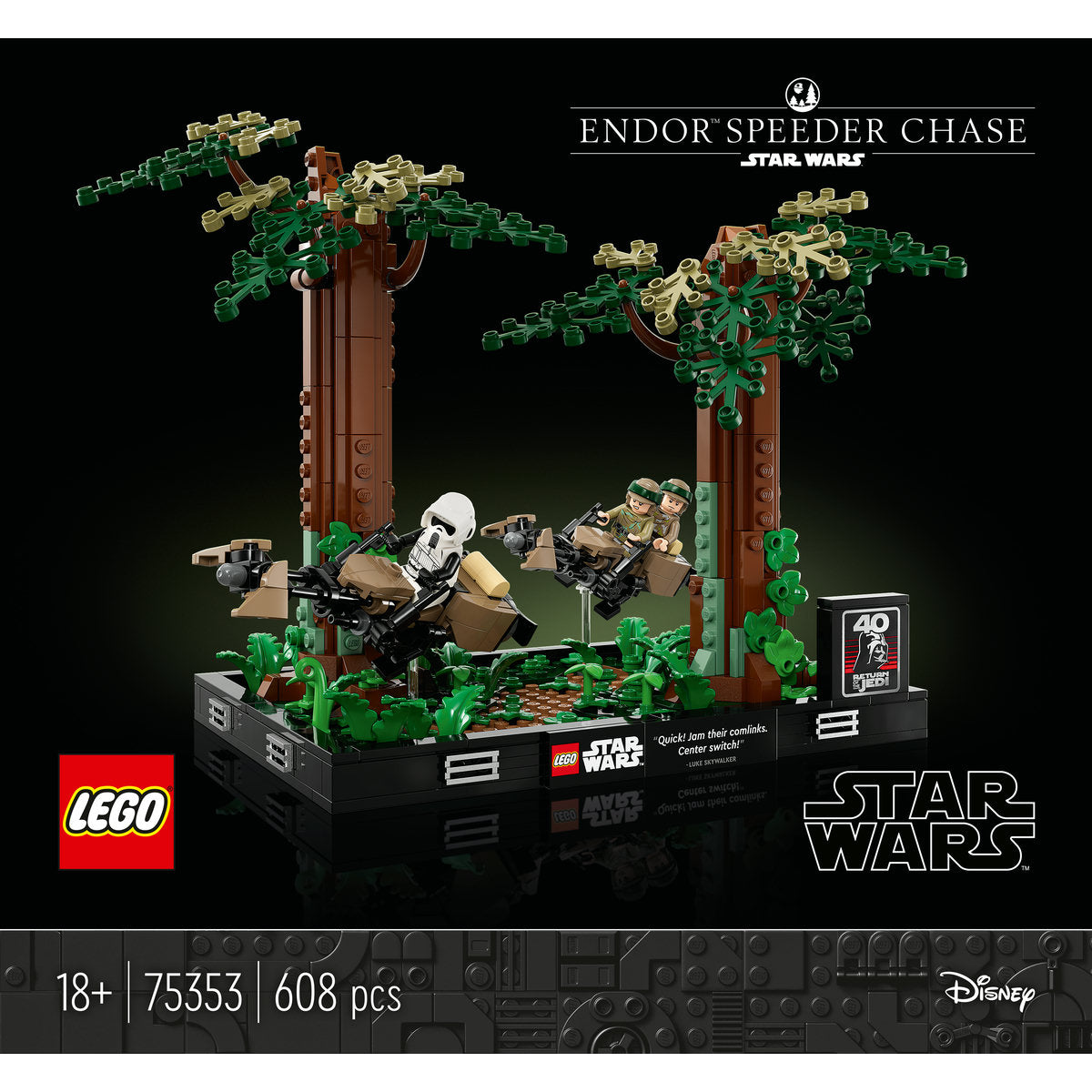 LEGO Star Wars Endor Speeder Chase Diorama Set 75353