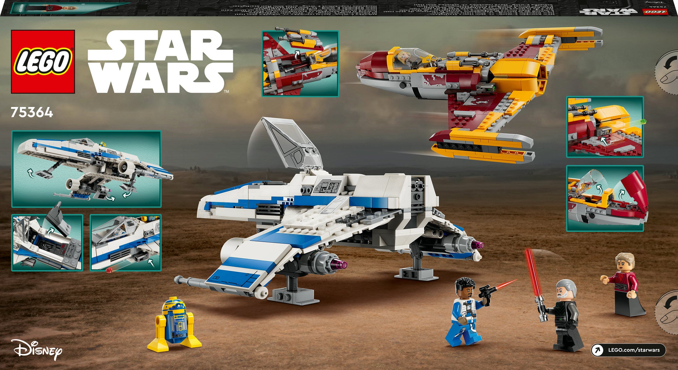 LEGO Star Wars New Republic E-Wing vs. Shin Hati’s Starfighter 75364 - Moons Toystore