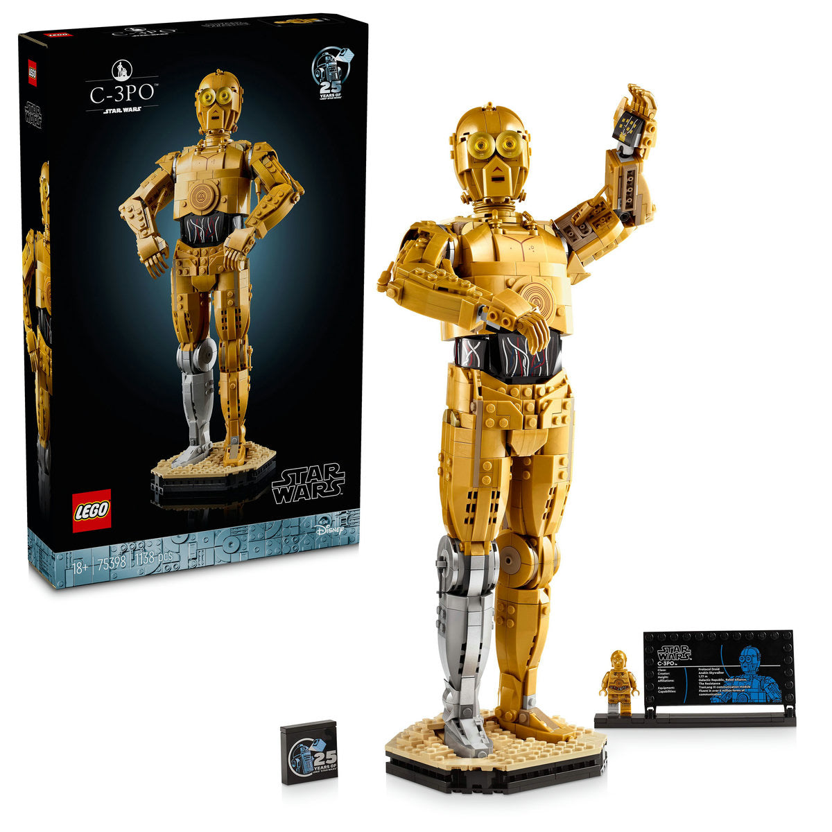 LEGO Star Wars C-3PO, Droid Character Figure 75398 - Moons Toystore