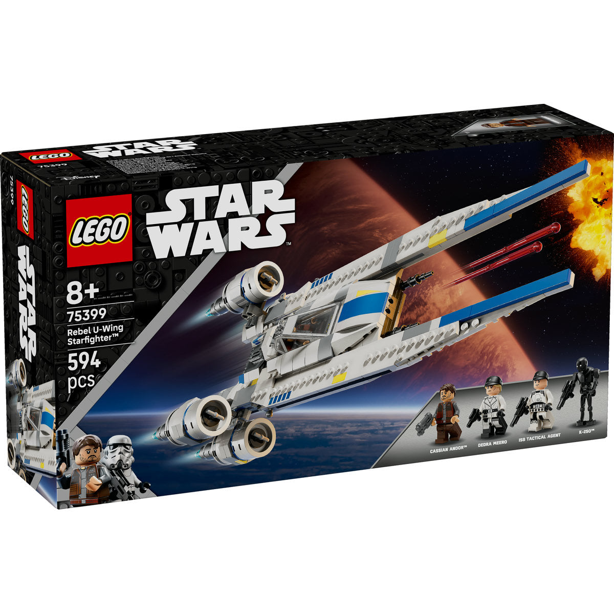 LEGO Star Wars: Andor Rebel U-Wing Starfighter Buildable Vehicle Model 75399