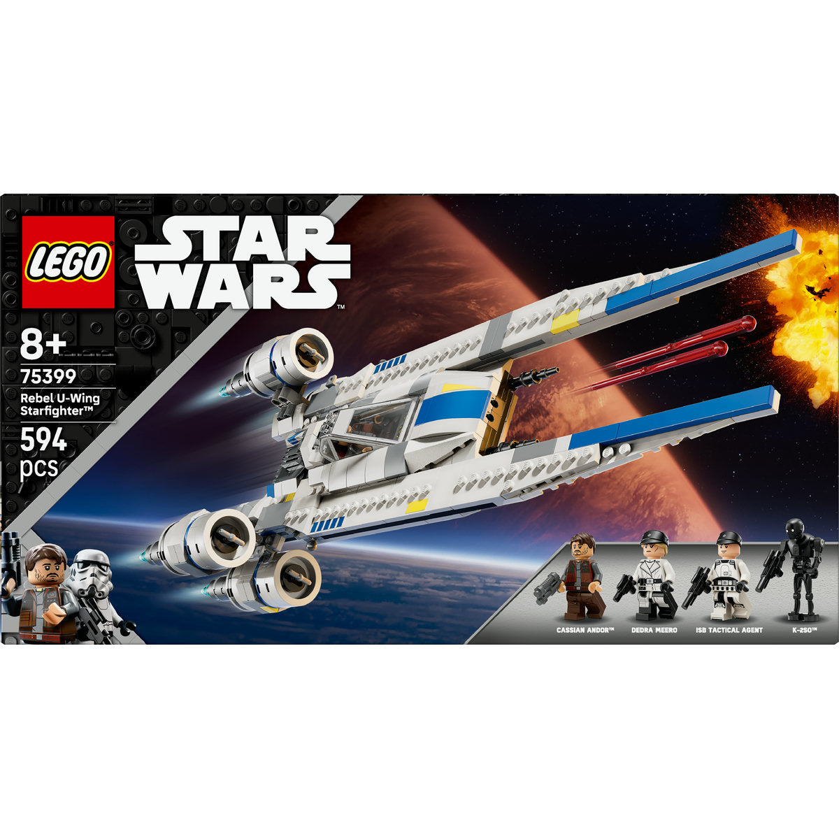 LEGO Star Wars: Andor Rebel U-Wing Starfighter Buildable Vehicle Model 75399