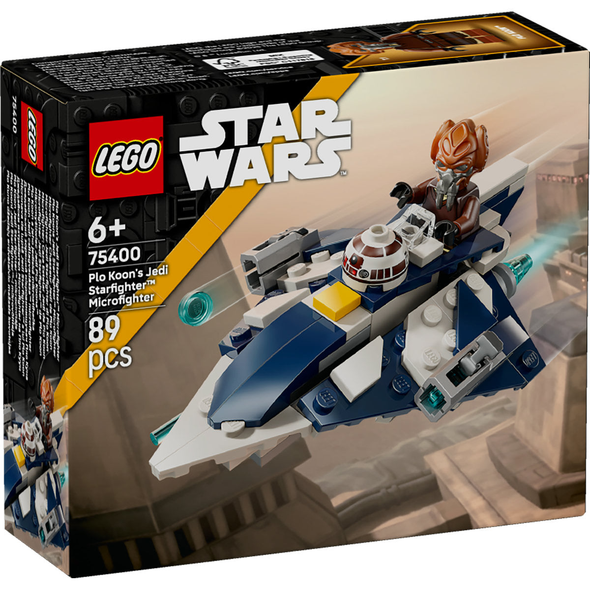 LEGO Star Wars Plo Koon’s Jedi Starfighter Microfighter Building Toy 75400