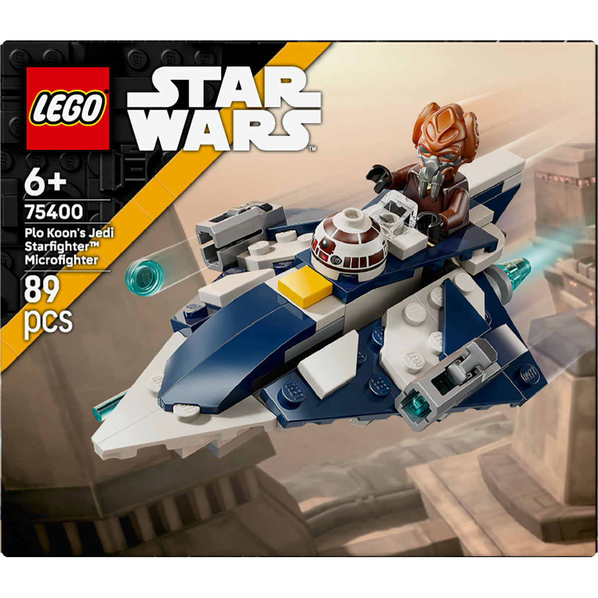 LEGO Star Wars Plo Koon’s Jedi Starfighter Microfighter Building Toy 75400