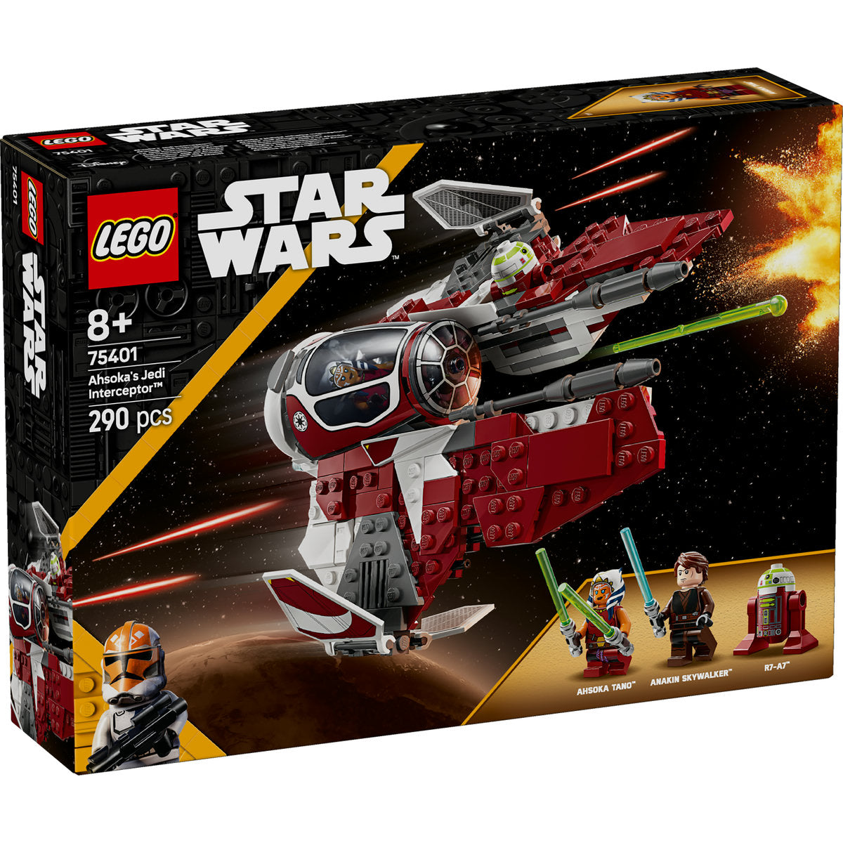 LEGO Star Wars The Clone Wars Ahsoka’s Jedi Interceptor Starfighter 75401