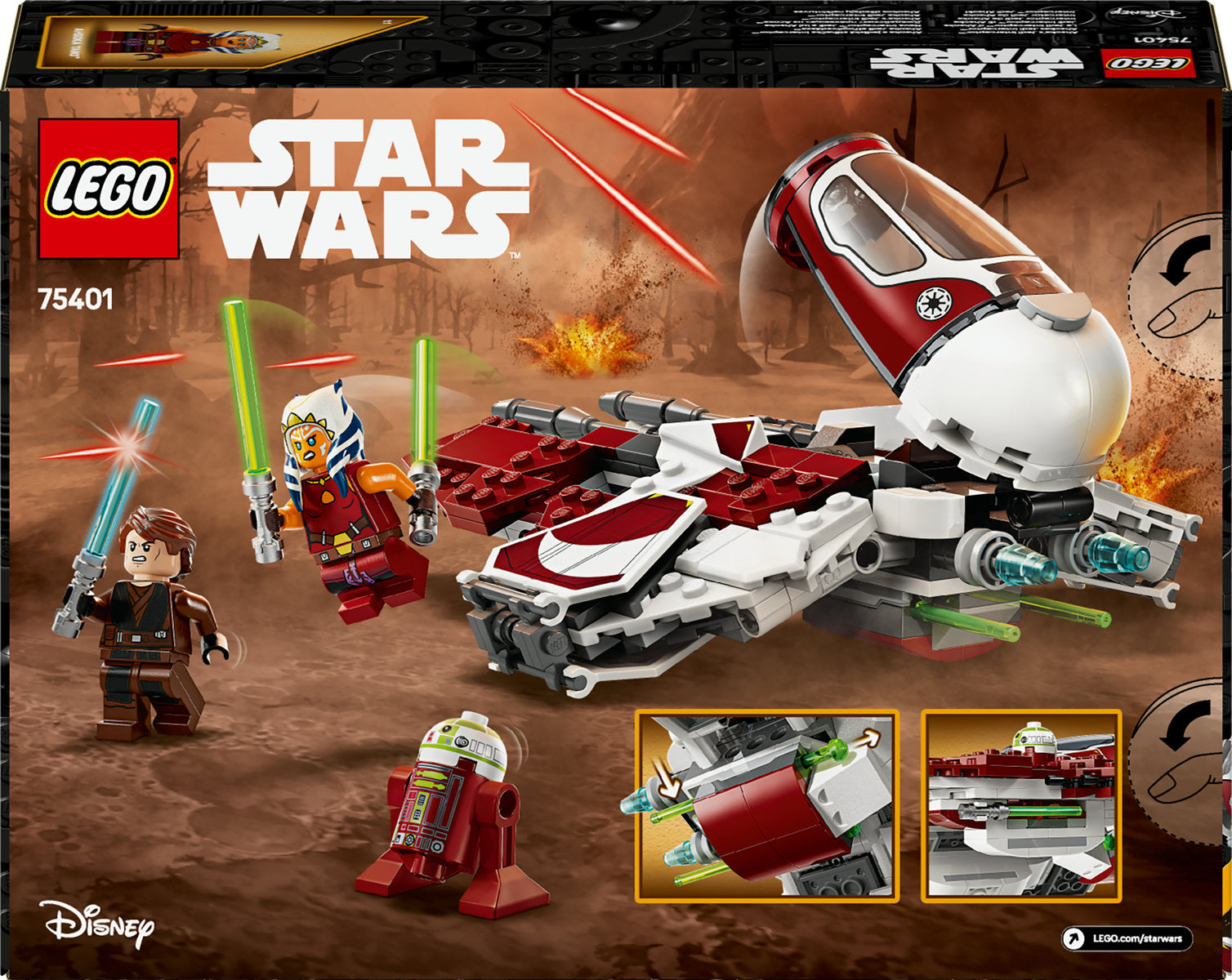 LEGO Star Wars The Clone Wars Ahsoka’s Jedi Interceptor Starfighter 75401