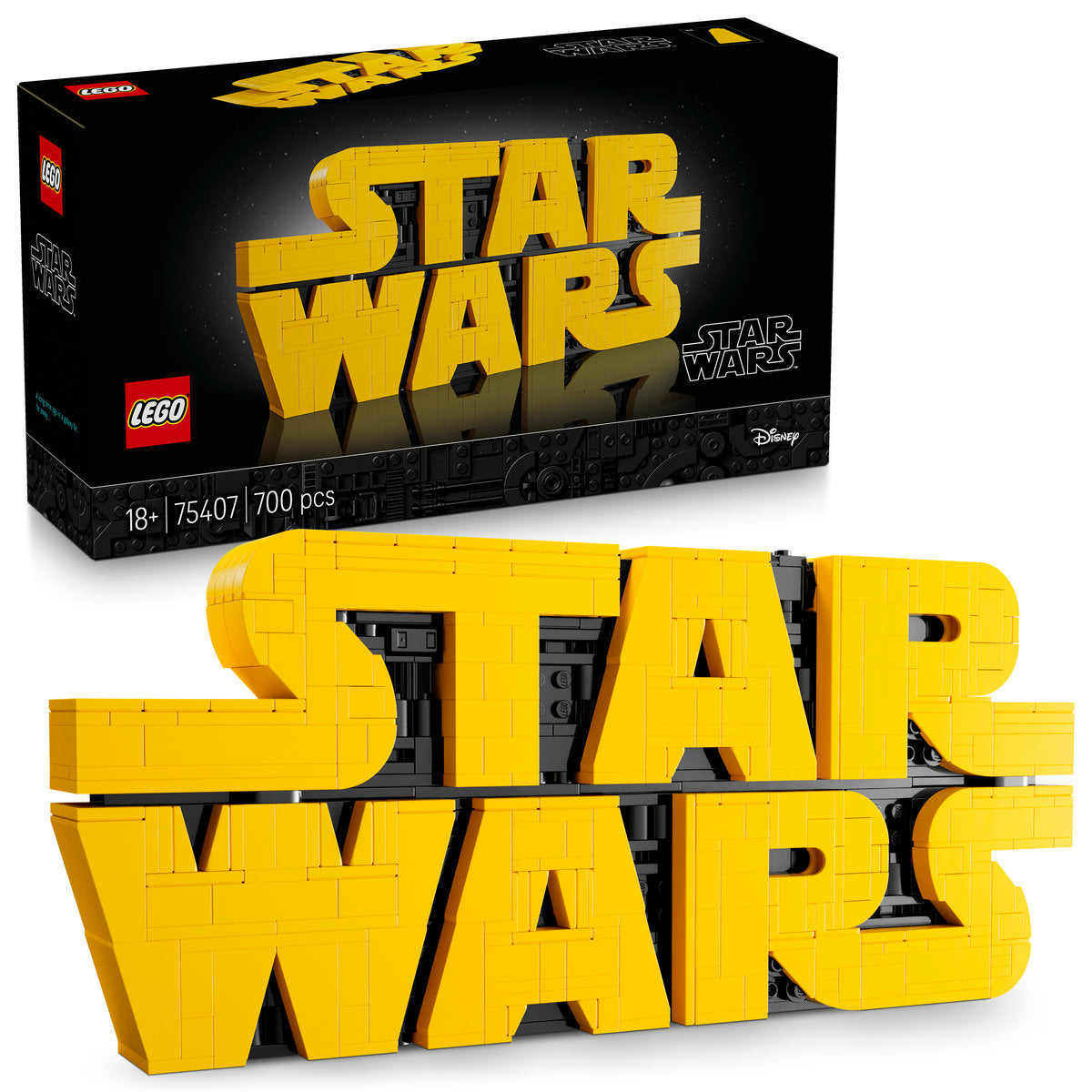 LEGO Star Wars Brick-Built Star Wars Logo Sign 75407