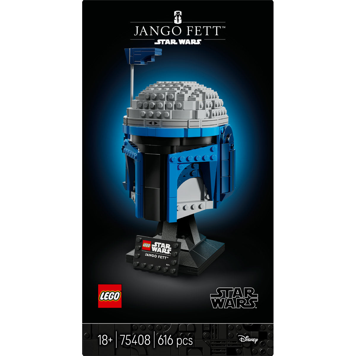 LEGO Star Wars Jango Fett Helmet, Buildable Model Kit for Adults 75408