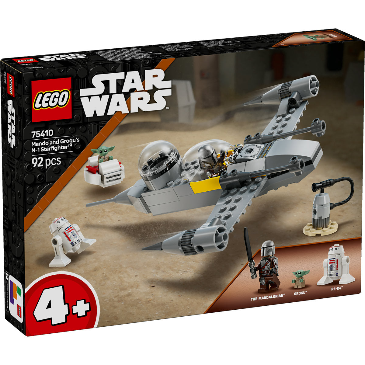 LEGO Star Wars Mando and Grogu’s N-1 Starfighter 75410