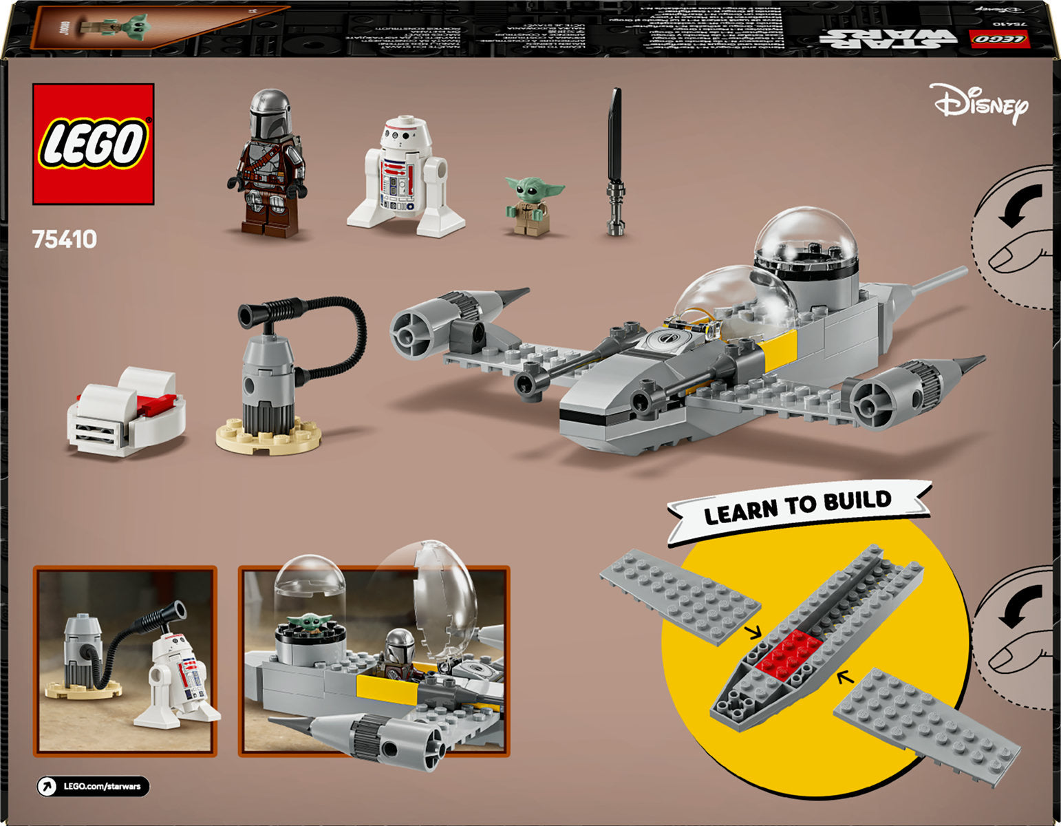 LEGO Star Wars Mando and Grogu’s N-1 Starfighter 75410