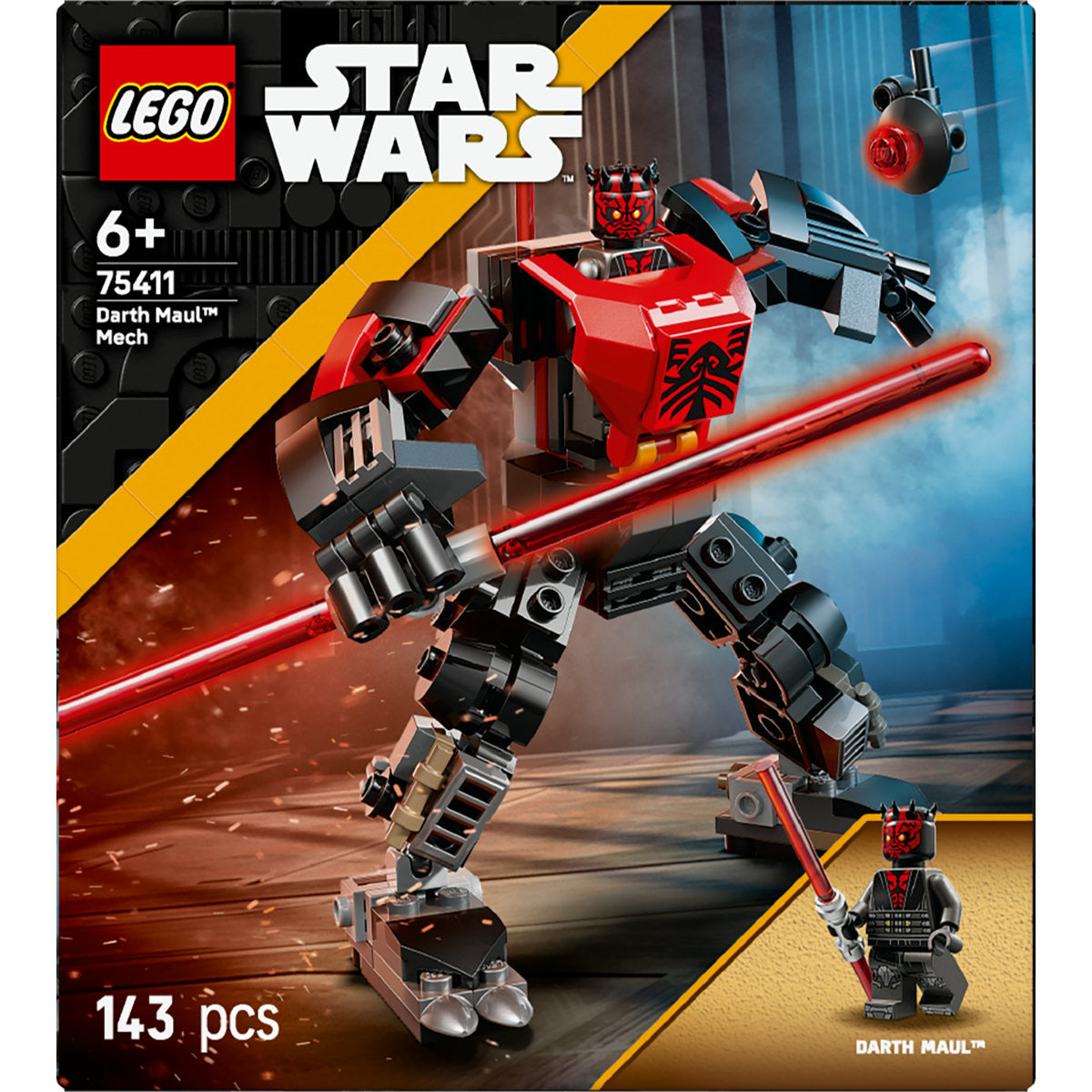 LEGO Star Wars: The Clone Wars Darth Maul Mech Building Toy for Kids 75411