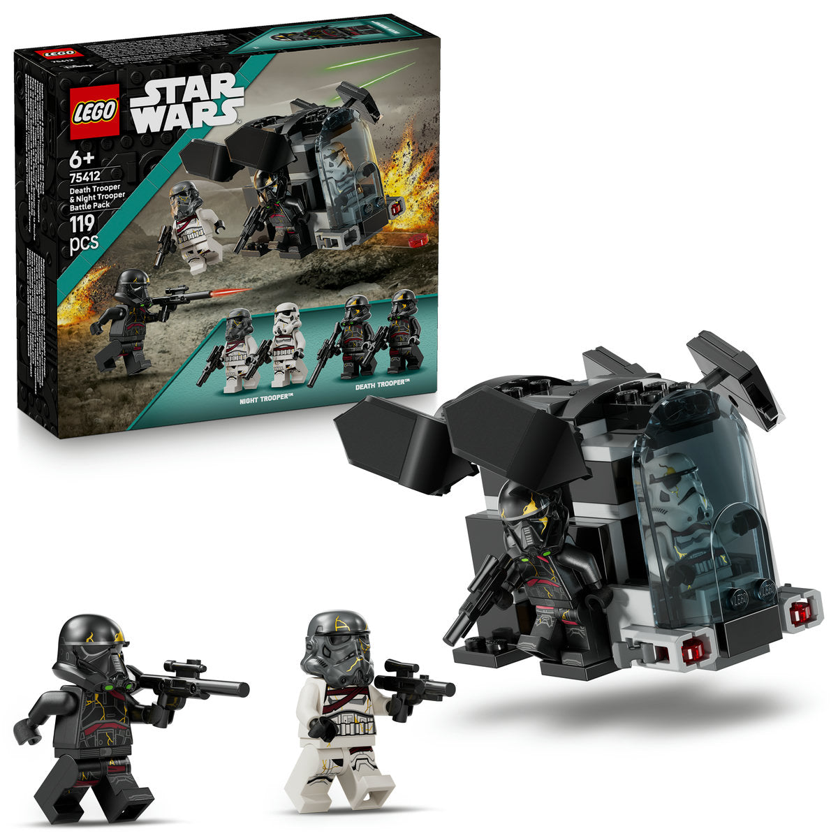 LEGO Star Wars Death Trooper & Night Trooper Battle Pack Building Toy 75412