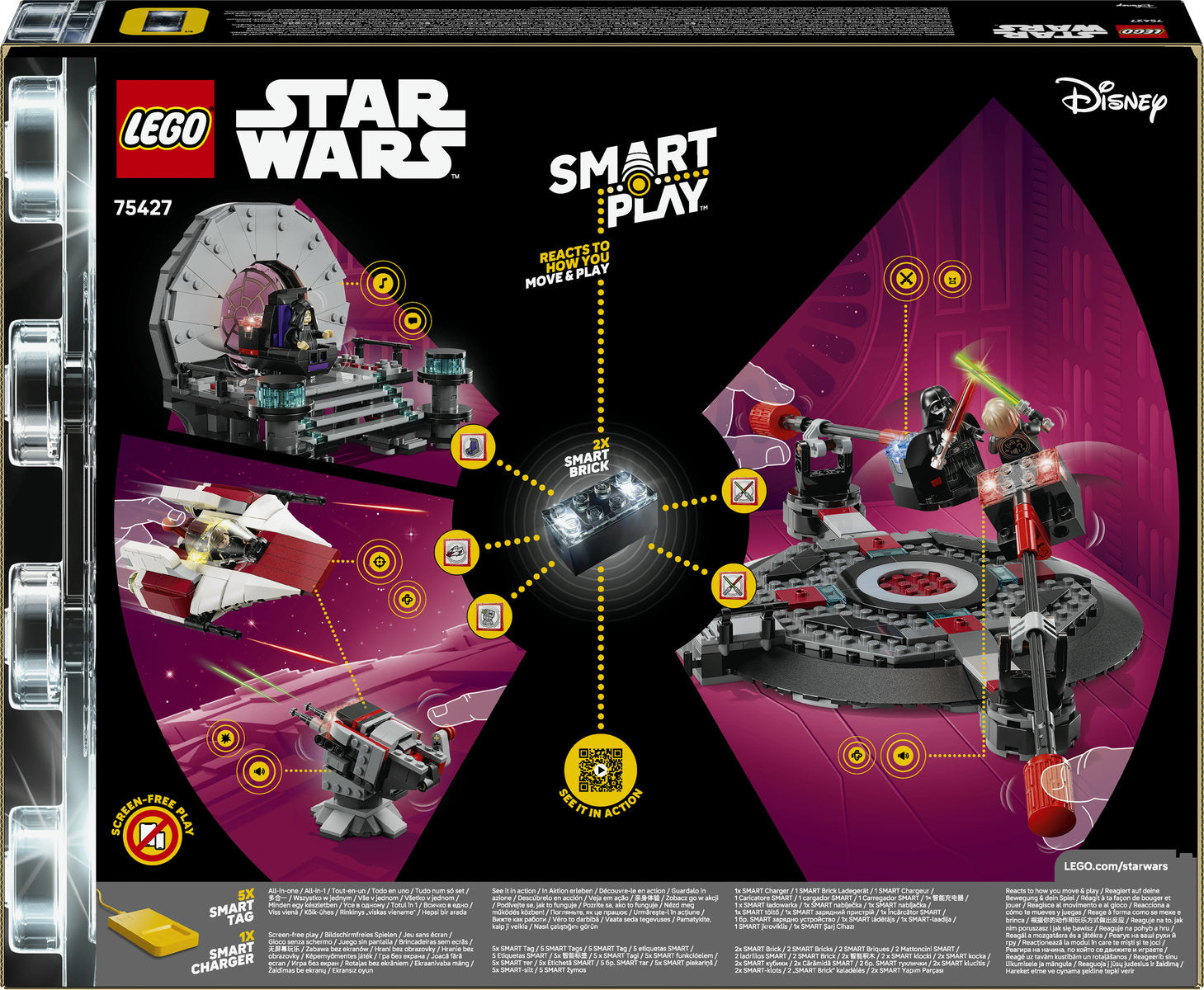 LEGO Star Wars SMART Play: Throne Room Duel & A-Wing 75427
