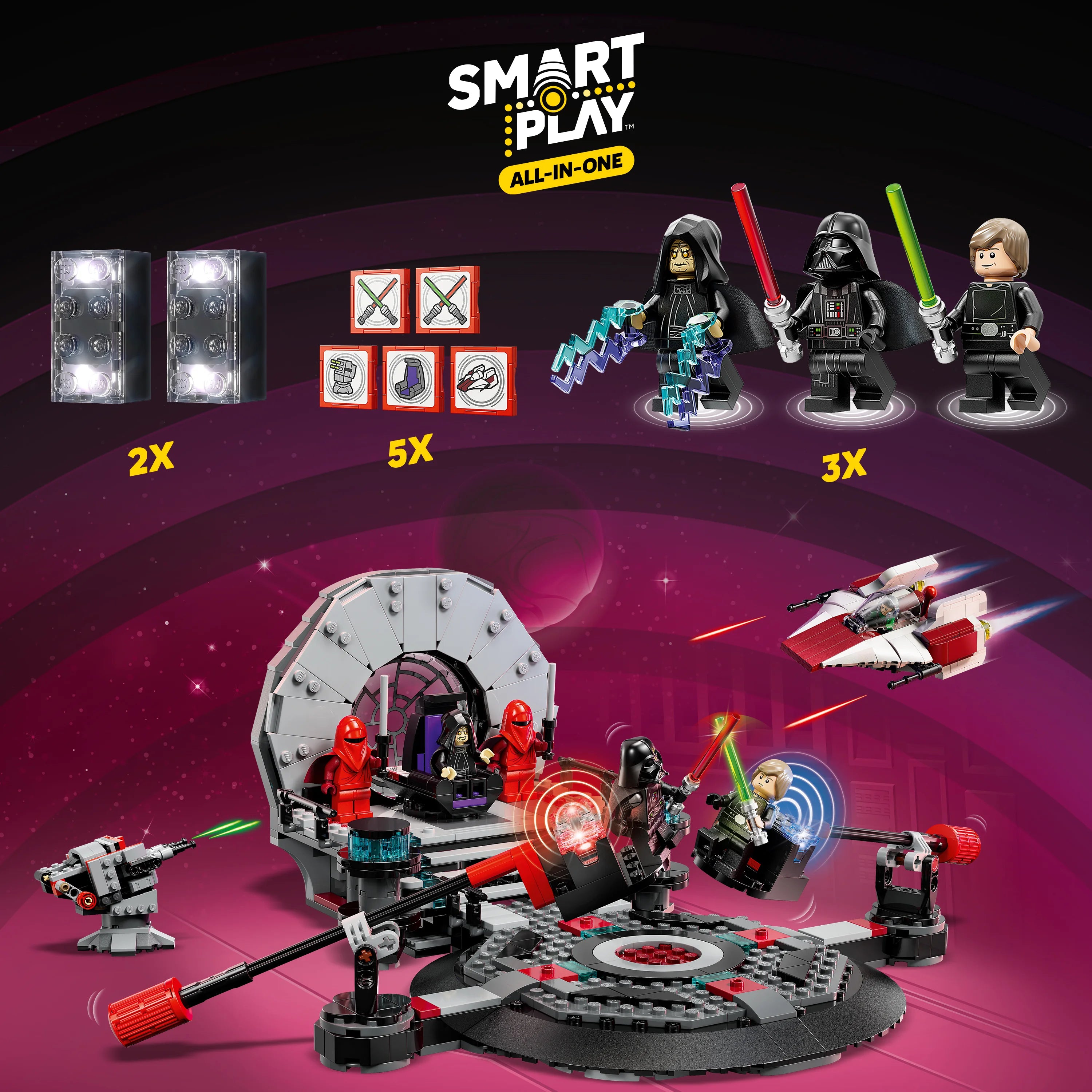 LEGO Star Wars SMART Play: Throne Room Duel & A-Wing 75427