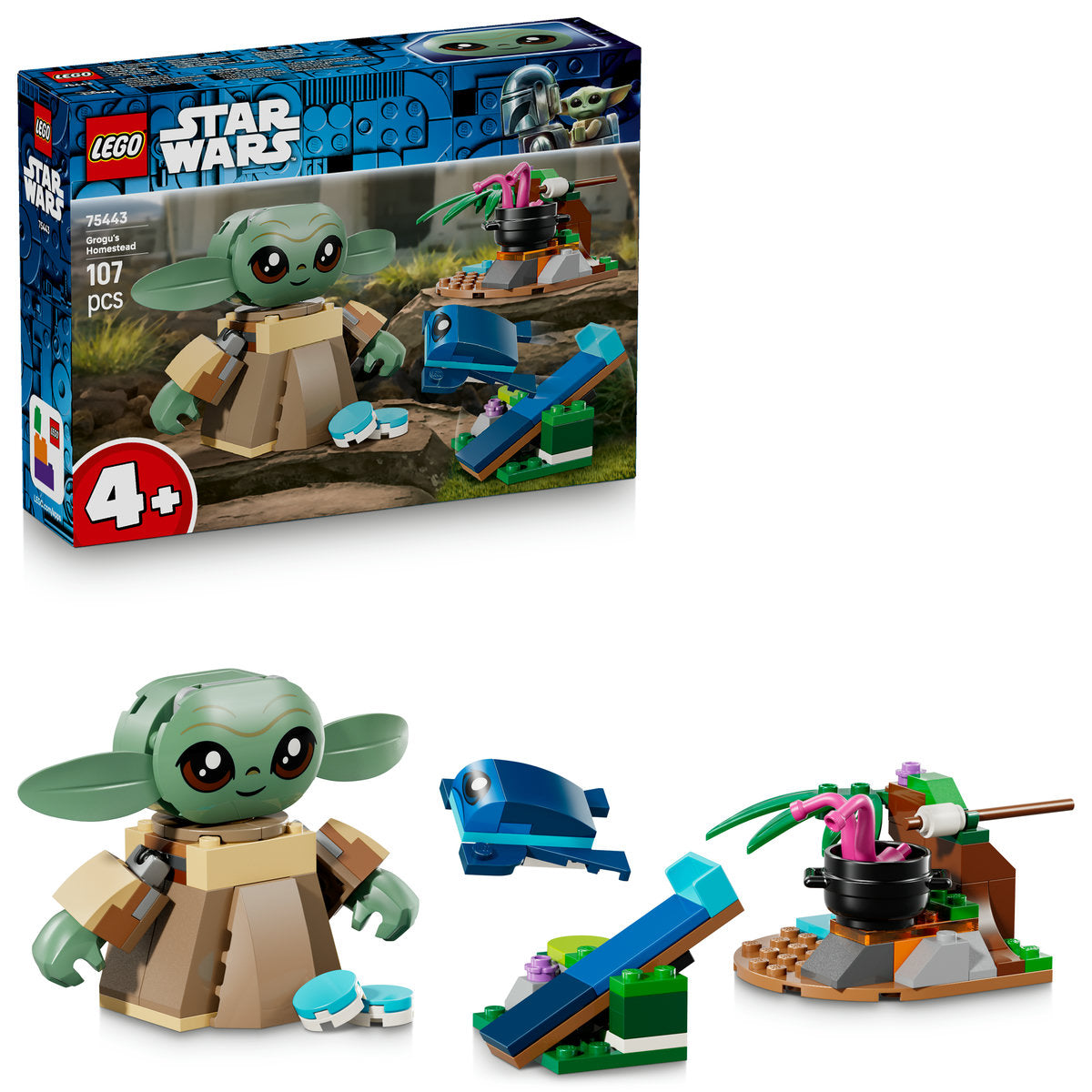 LEGO Star Wars Grogu’s Homestead Toy for Kids 75443