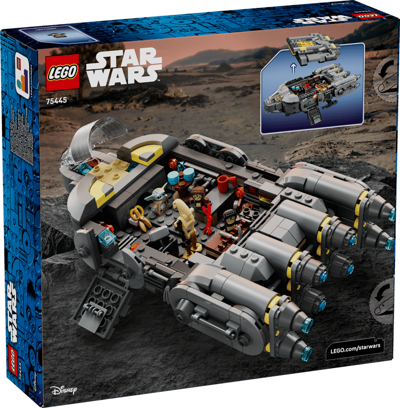 LEGO Star Wars The Mandalorian and Grogu™ Anzellan Starship Toy Building Set for Kids - 75445