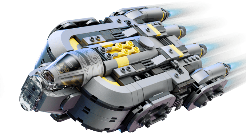 LEGO Star Wars The Mandalorian and Grogu™ Anzellan Starship Toy Building Set for Kids - 75445