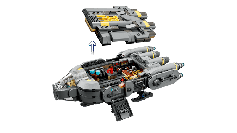 LEGO Star Wars The Mandalorian and Grogu™ Anzellan Starship Toy Building Set for Kids - 75445