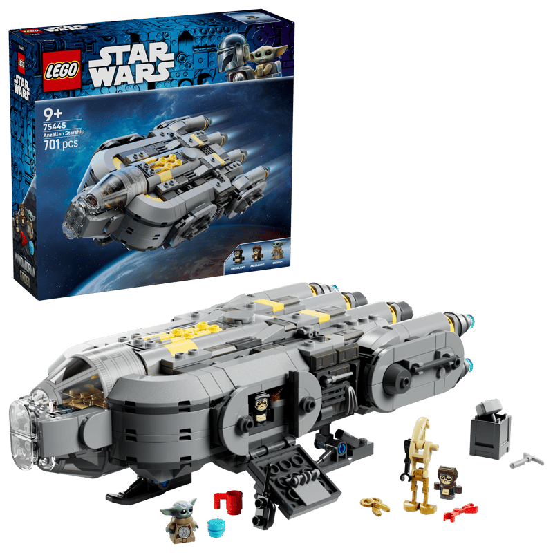 LEGO Star Wars The Mandalorian and Grogu™ Anzellan Starship Toy Building Set for Kids - 75445