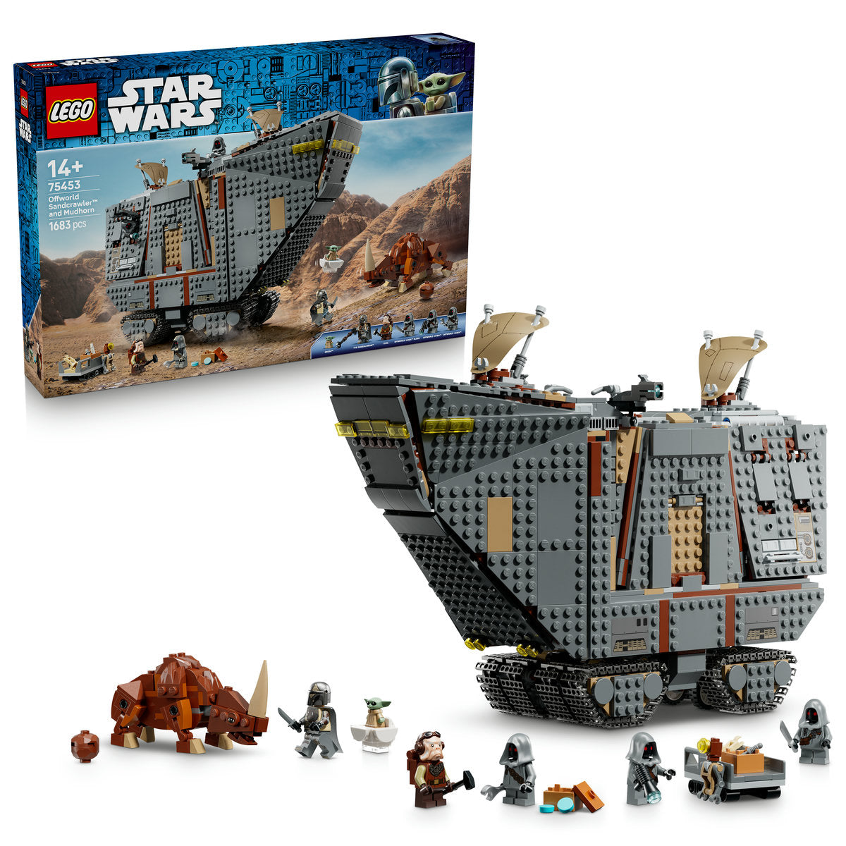 LEGO Star Wars Offworld Sandcrawler and Mudhorn Building Set 75453