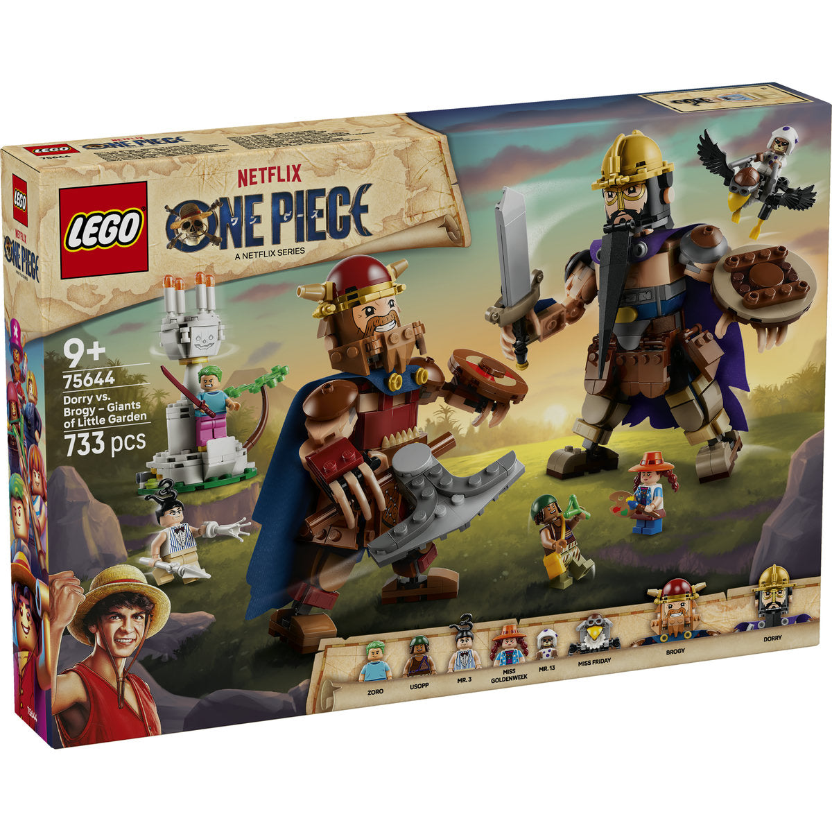 LEGO ONE PIECE Dorry vs. Brogy Giants of Little Garden Building Set 75644