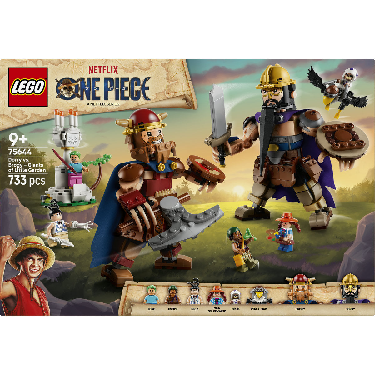 LEGO ONE PIECE Dorry vs. Brogy Giants of Little Garden Building Set 75644
