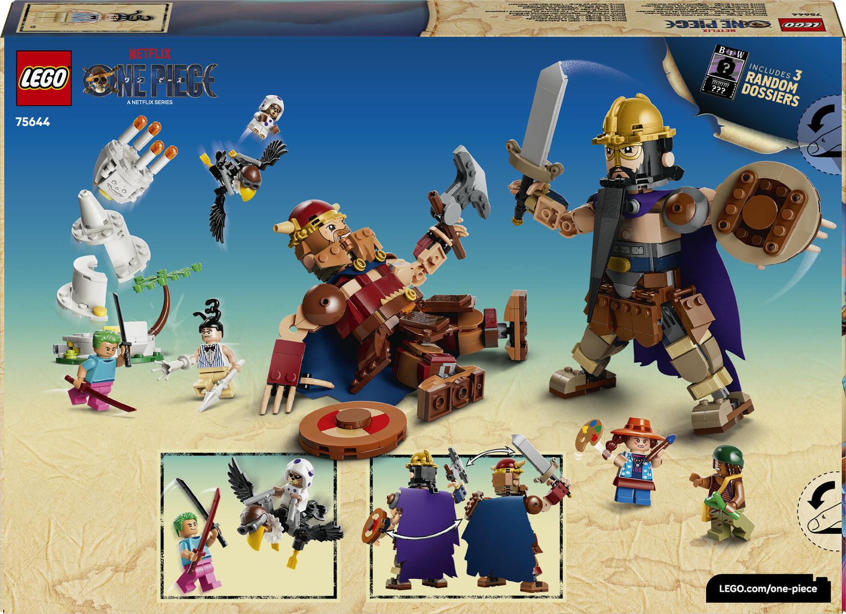 LEGO ONE PIECE Dorry vs. Brogy Giants of Little Garden Building Set 75644
