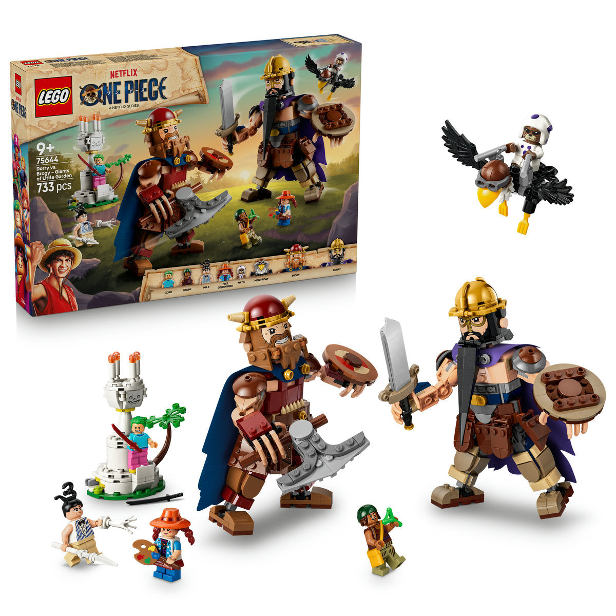 LEGO ONE PIECE Dorry vs. Brogy Giants of Little Garden Building Set 75644