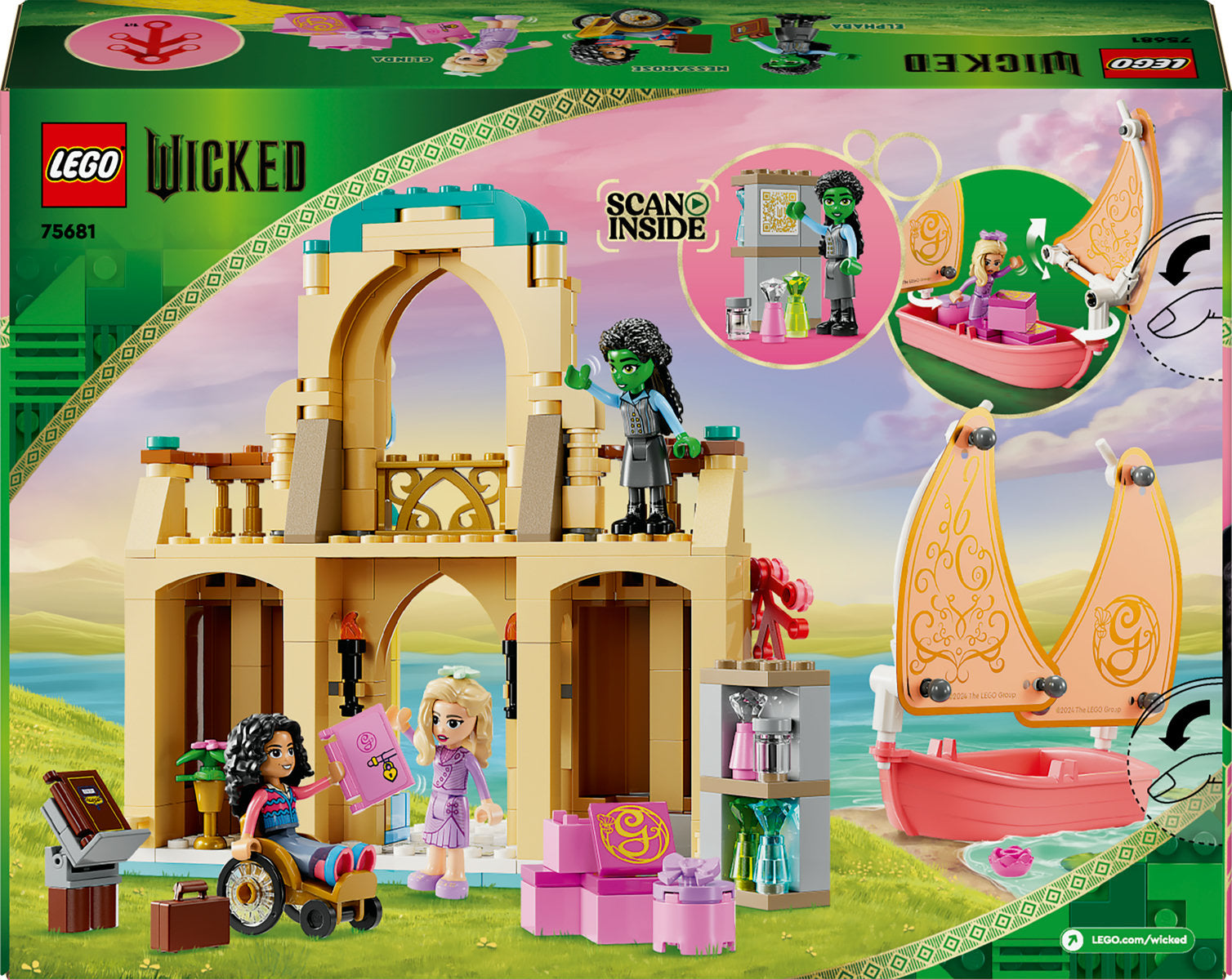 LEGO Wicked Glinda, Elphaba & Nessarose at Shiz University 75681