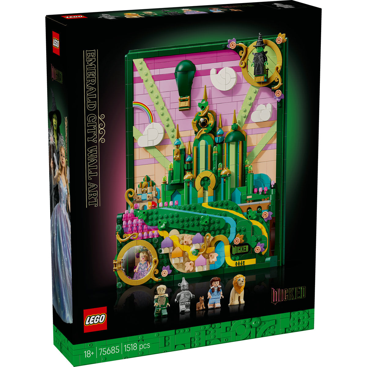 LEGO Wicked Emerald City Wall Art Building Set 75685
